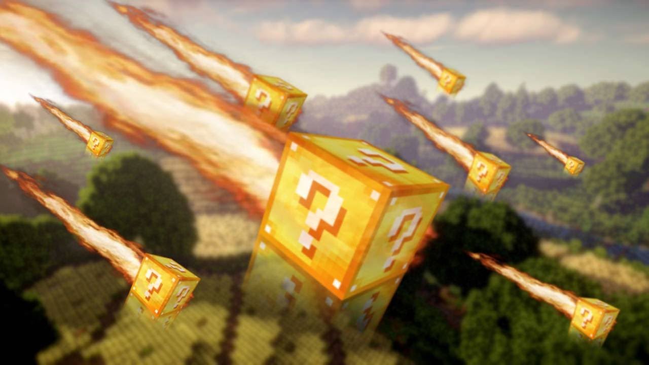 Its Raining Lucky Blocks in Minecraft - YouTube