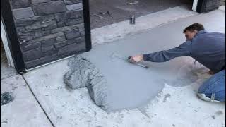 Download lagu Fixing driveway cracks, height differences, and broken edges, using TF Structural Concrete Repair