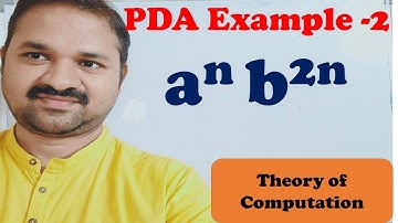 Construct PDA for the language L={a^n   b^2n} || Pushdown Automata || TOC || FLAT || Theory of Comp