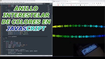 ANILLO intererstelar de COLORES en JAVASCRIPT(COMO hacer SISTEMA de PARTICULAS) - ASMR Programming