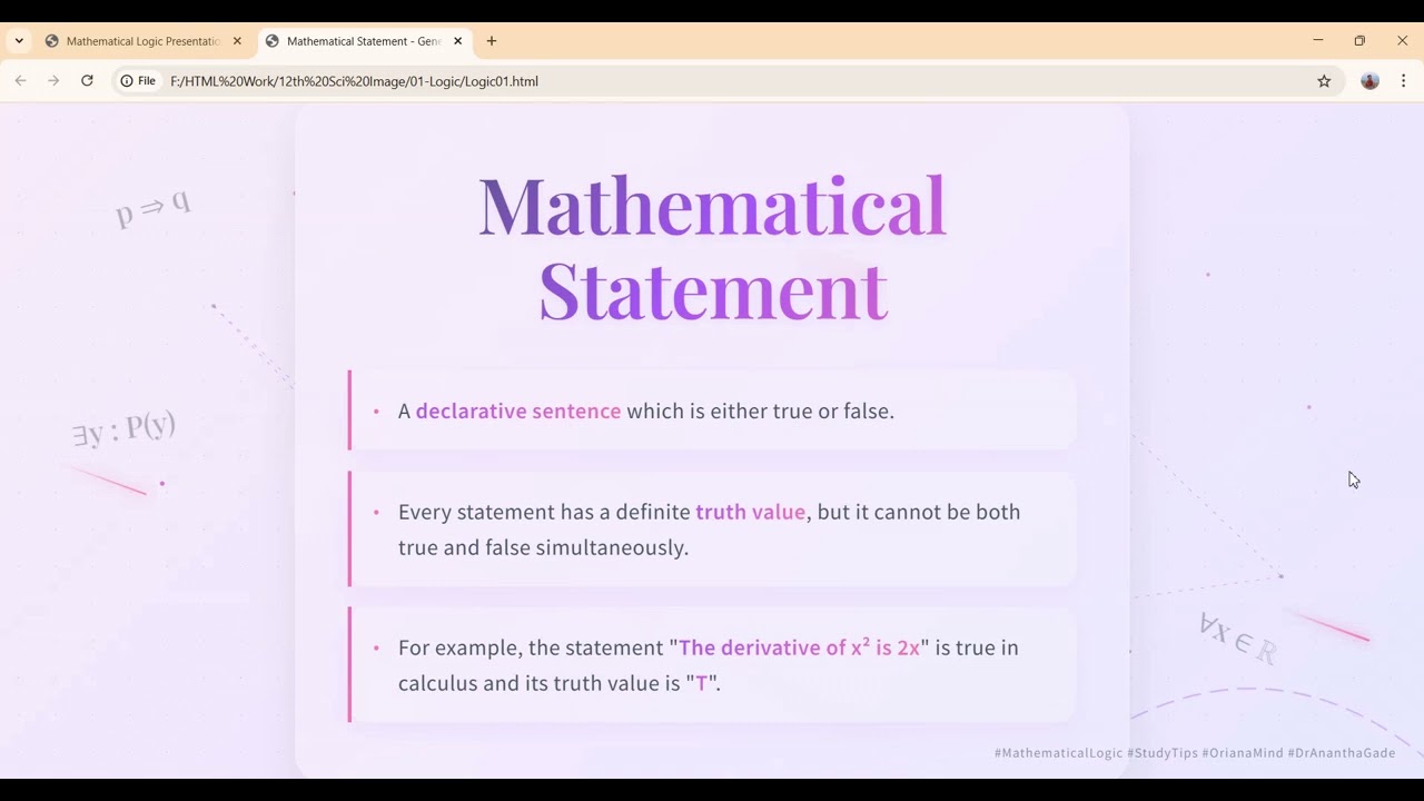 What is a Mathematical Statement? | Class 12 Logic in Marathi 