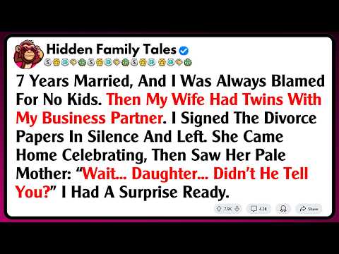 7 Years Married, And I Was Always Blamed For No Kids. Then My Wife Had Twins With My Business...