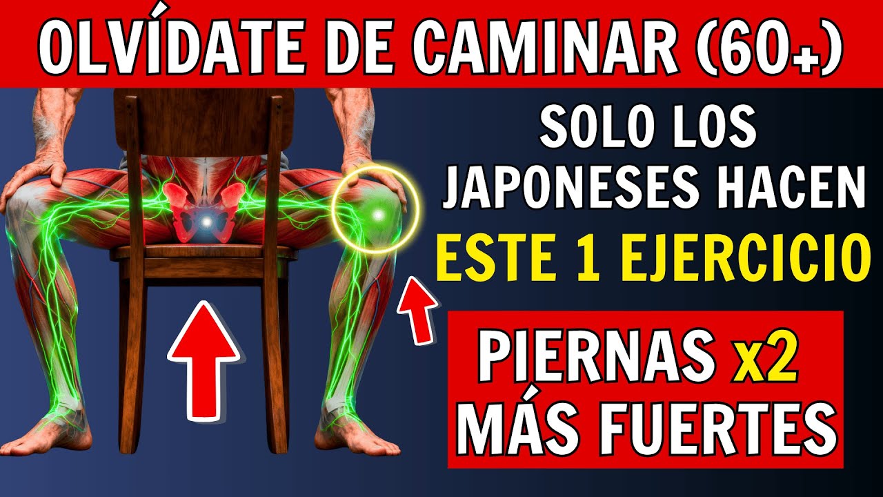 5 Ejercicios Japoneses para DUPLICAR la Fuerza de las Piernas Después de los 60