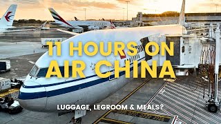 Air China 11 Hour International Economy Flight Review Legroom Meals Baggage Full