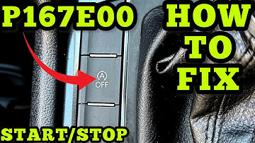 Audi Seat Skoda VW - START STOP Function Faulty P167E00