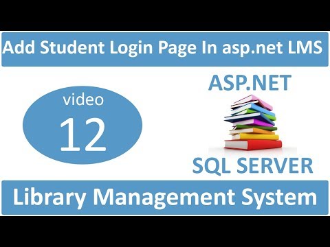 how to make login page in student side in asp net LMS