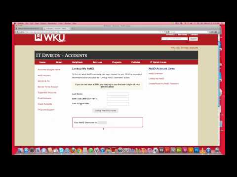 How to Find Your Net ID, from WKU's Cohort Programs