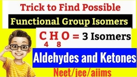 Trick To Calculate isomers of Aldehydes and Ketones.// Functional group isonerism.