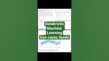 Databricks Machine Learning Usecases Guide🚀📚 #shorts #databricks
