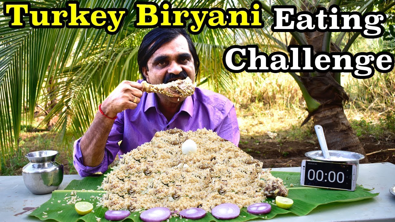 TURKEY BIRYANI(வான்கோழி பிரியாணி) EATING CHALLENGE | Yummy Turkey Biryani Challenge |