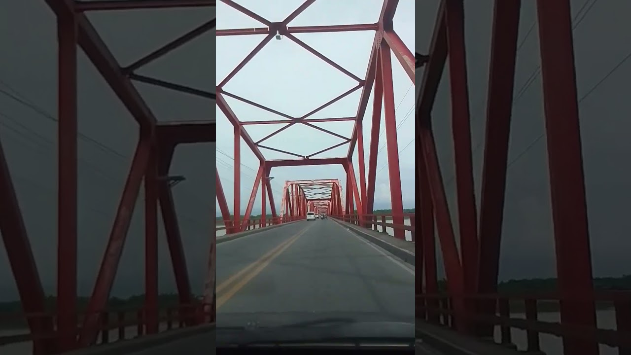 we pass the red bridge!