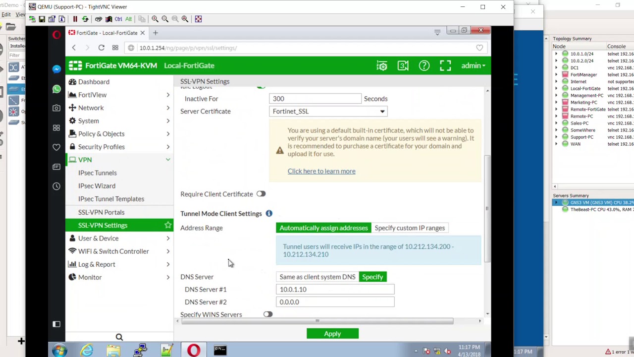 fortinet ssl vpn dhcp fortinet ssl vpn dhcp