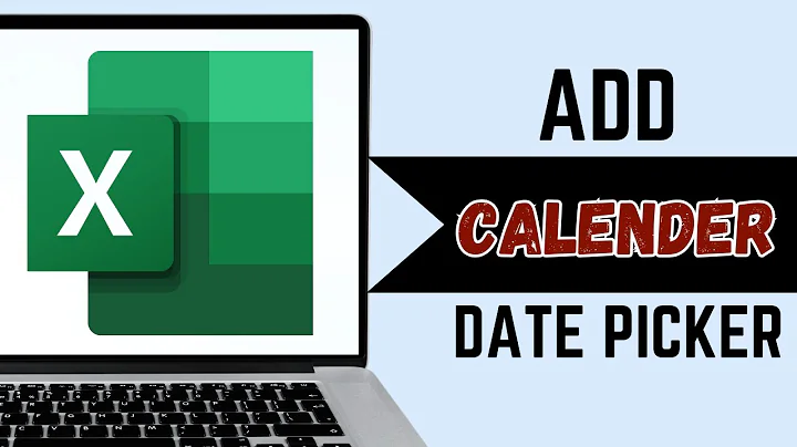 How to Add Calendar Date Picker in Excel Full Guide