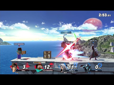 【スマブラSP】チーム戦のスティーブ