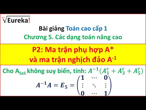 Video Chương 5. Đại số nâng cao - P2: Ma trận phụ hợp và ma... - youtube