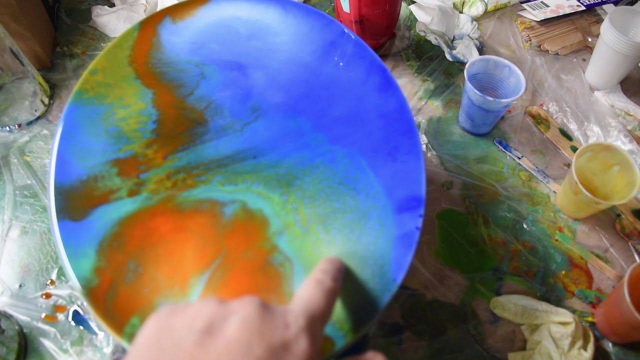 Resin and Oil Paint Blue part 2. Finished Piece YouTube