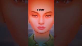 before vs after Sims 4 cas #sims4 #sims #cas #cc #hot #fyp #foryou #sims3