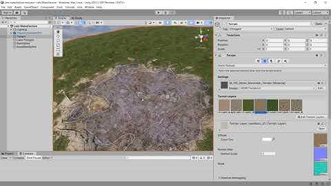 Mountain terrain making Unity