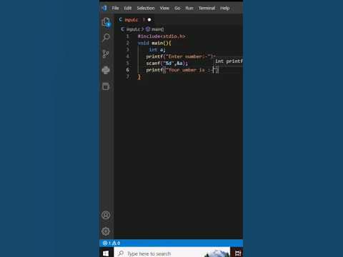 scanf and printf in c programming #scanf #printf - YouTube