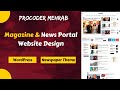 Magazine & News portal Website Design With WordPress - Newspaper Theme | Mehrab Hossen