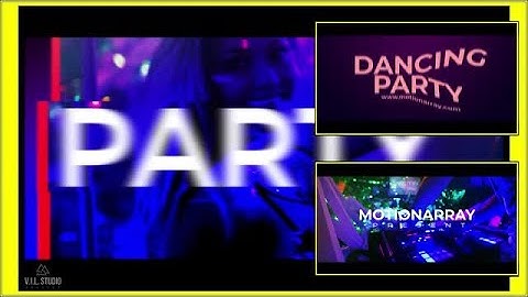 Party Dancing Opener Premiere Pro Templates