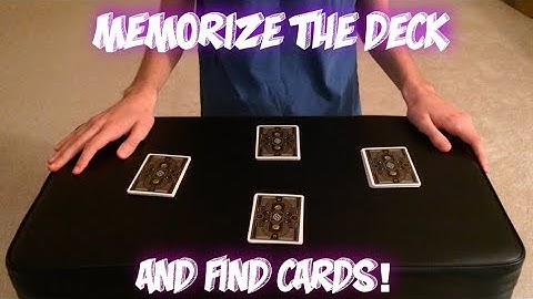 "Memorize" A Completely Shuffled Deck! Advanced Card Trick Performance/Tutorial