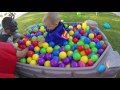 EASTER BALL PIT TOY HUNT!