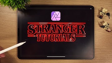 STRANGER THINGS Text Effect Logo Tutorial – Affinity Photo iPad