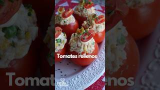 TOMATES RELLENOS 🍅🥂#recetasnavideñas #recetasfaciles #fyp