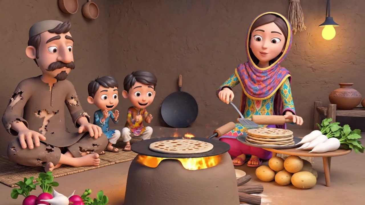 Aaloo Bahir Molee Andar | Stories in Hindi | Kahani | Bedtime Stories | Fairy Tales | Moral Story