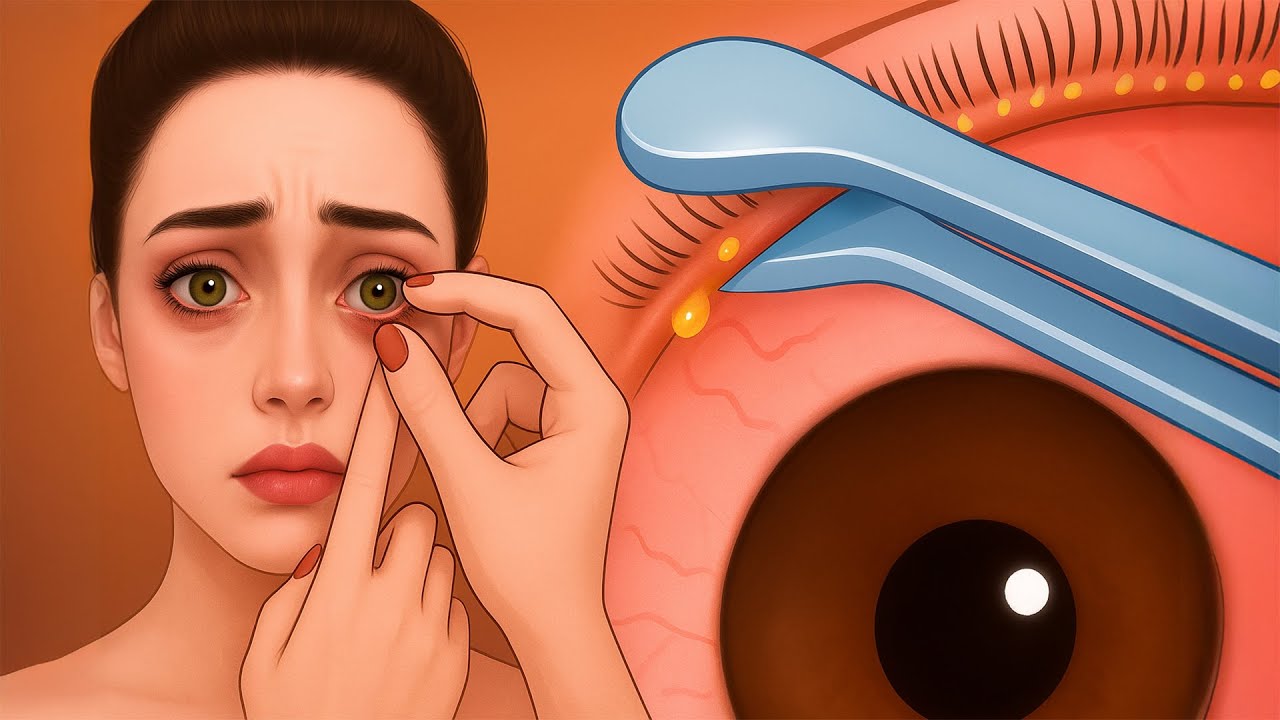 ASMR Eye Relief! Animated Meibomian Gland Cleaning & Sebum Extraction