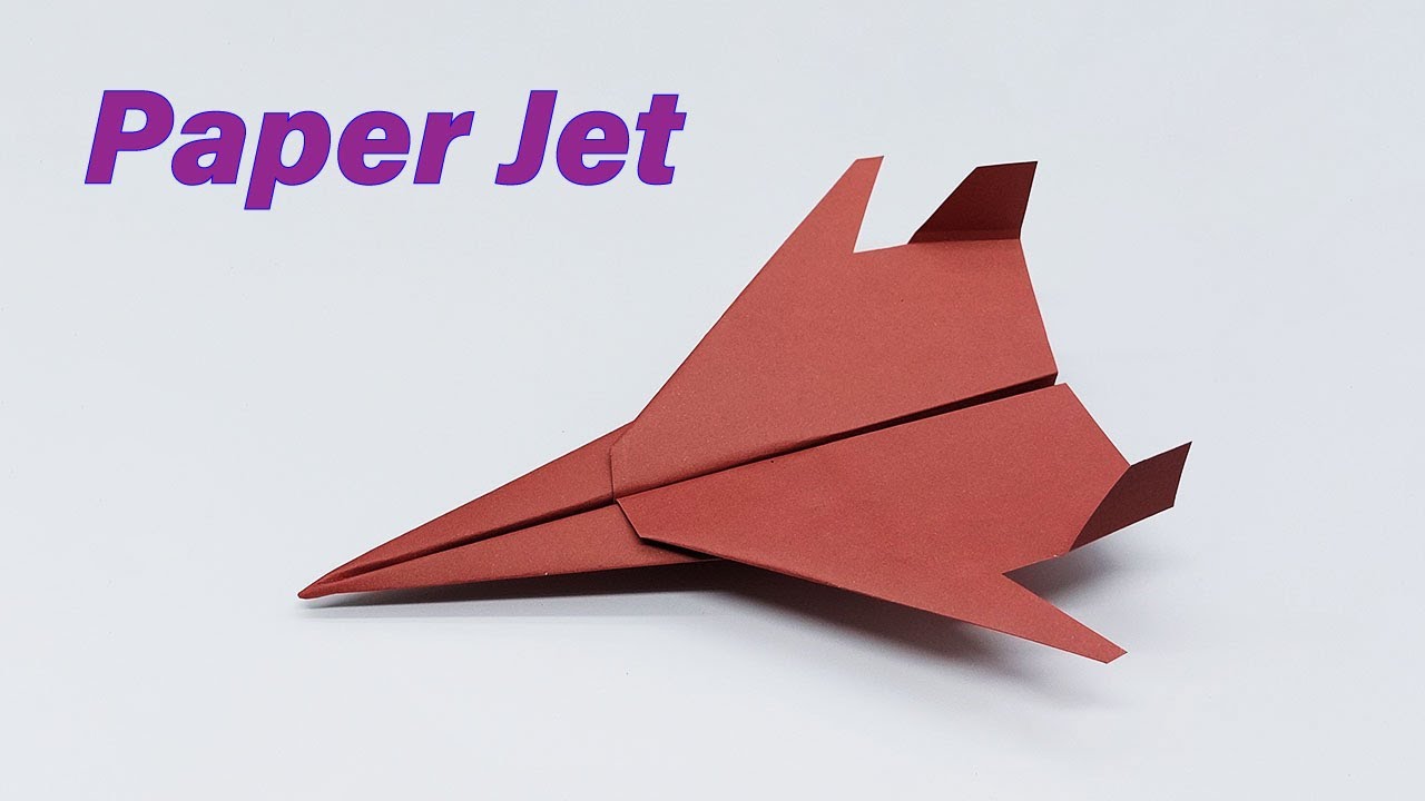 How to Make an Easy Paper Jet that Flies Really Well! — Paper Airplane ...