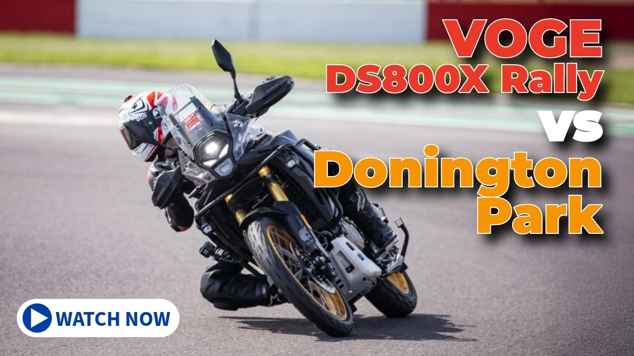 VOGE DS800X Rally on track! | Donington Park full circuit