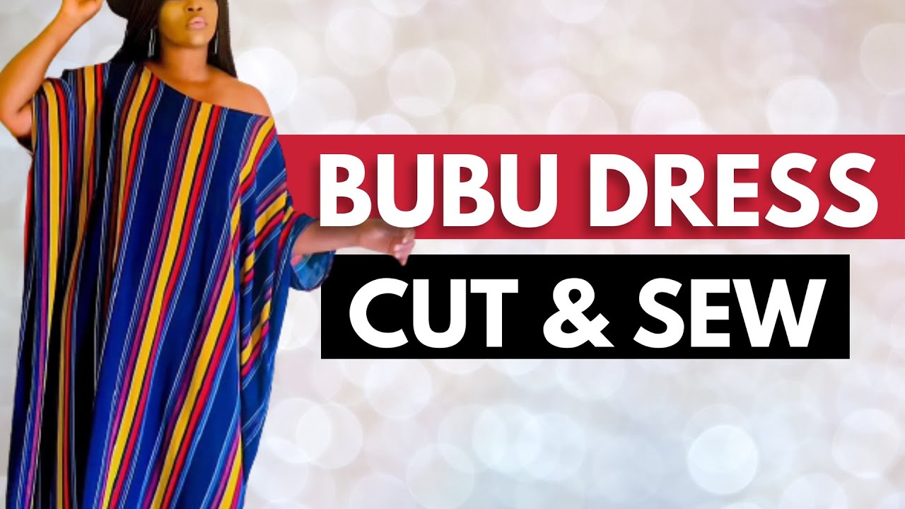 Download HOW TO MAKE A BUBU DRESS | Cutting & Stitching | Kaftan Dress | One Shoulder Bubu Dress Bubu Kimono