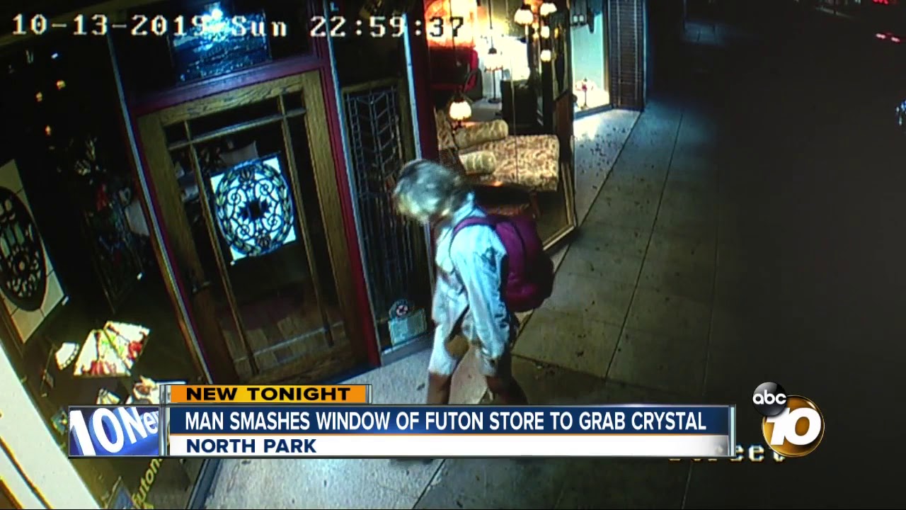 North Park futon store breakin captured on camera YouTube