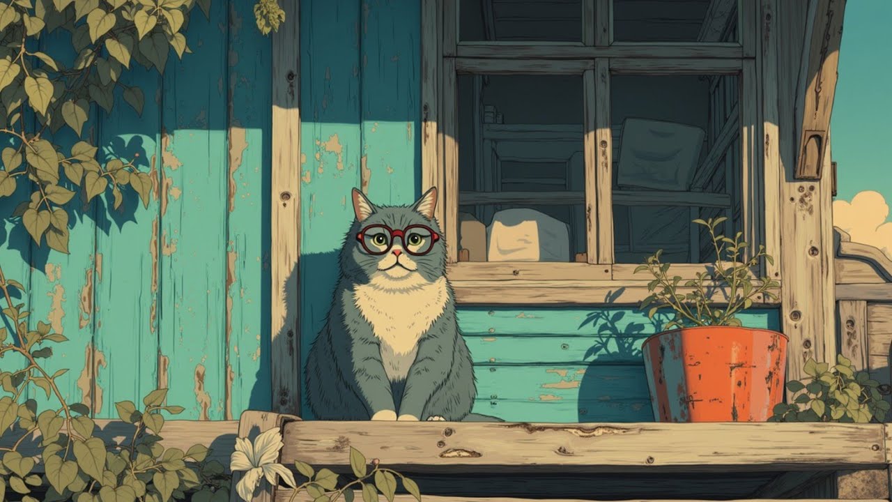 Cozy Lofi Hip Hop Beats for Study & Focus 📚 Умный Кот: Расслабляющие Вибрации