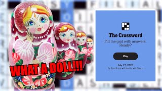 Celebrity I should learn Bracket City...   |  New York Times Crossword Puzzle for July 17, 2025 Net Worth