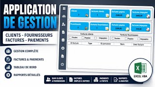 gestion des factures clients & fournisseurs | suivi des factures | facturation excel