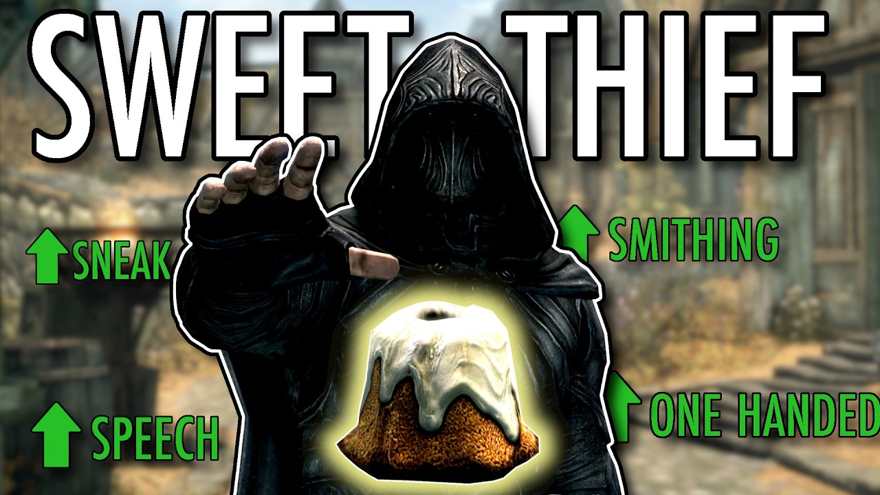 Skyrim But I Level Up By Stealing SWEET ROLLS