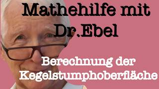 Berechnung Der Kegelstumphoberfläche