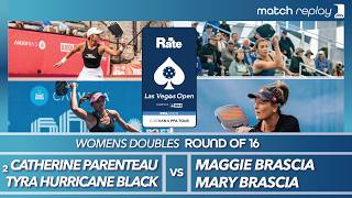 Tyra Hurricane Black & Catherine Parenteau vs Maggie Brascia & Mary Brascia at PPA Las Vegas Open