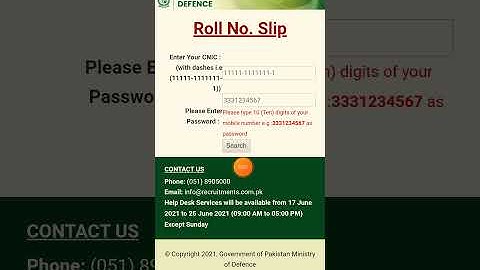 Mininstry of Defence Roll No Silp for written test | Download silp of Mininstry of Defence