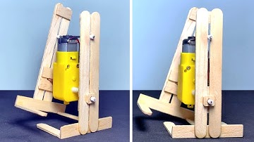 ROBOT CAMINANTE CASERO! | Como Hacer un Robot que Camina +5km/h ! (Usando Materiales Reciclados)