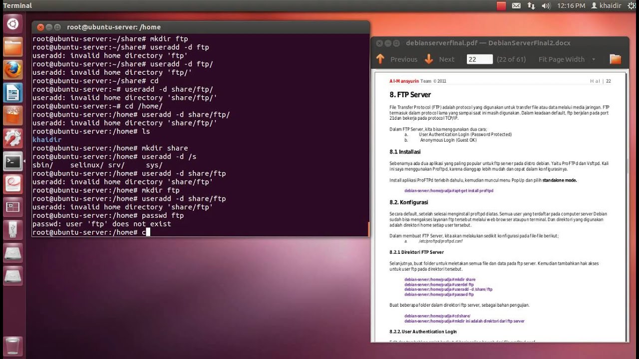 Install ftp server ubuntu gui