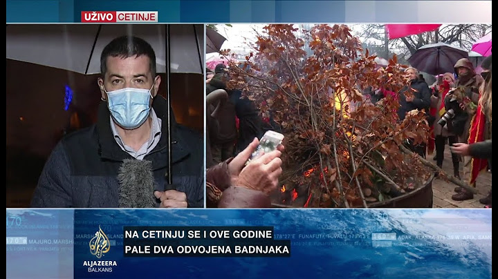 Joše jedno odvojeno nalaganje badnjaka na Cetinju