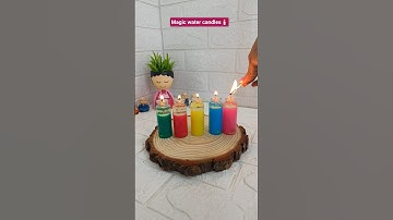 Diwali Decoration part -9... #diy #diyideas #diwalispecial #magiccandle #waterdiya #watercandles