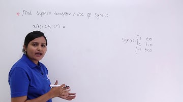 Laplace Transform of Signum Function