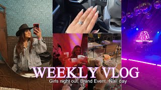 WEEKLY VLOG ♡ + GRWM + GIRLS NIGHT OUT &amp; NEW NAILS