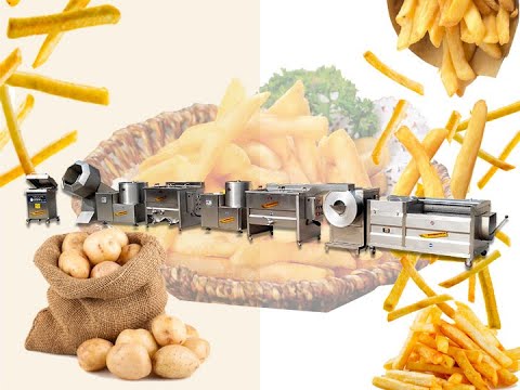 semi automatic french fries making machine