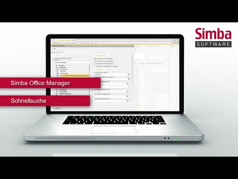 Simba Office Manager: Schnellsuche